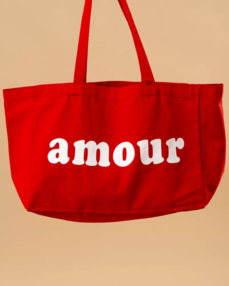 Sac toile amour