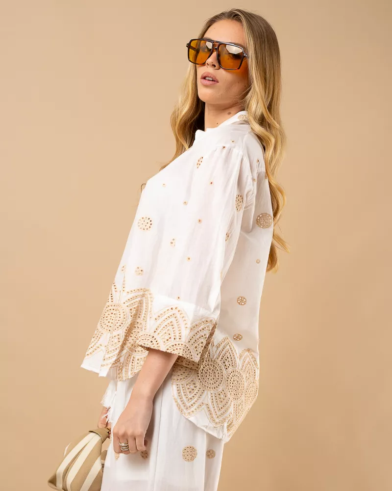 Chemise brodée
