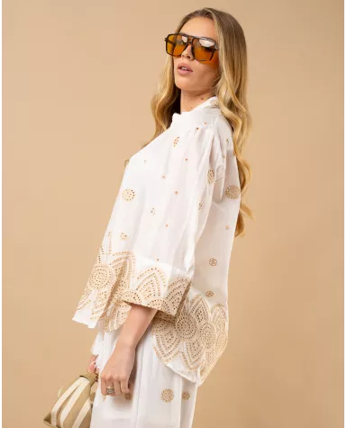 Chemise brodée
