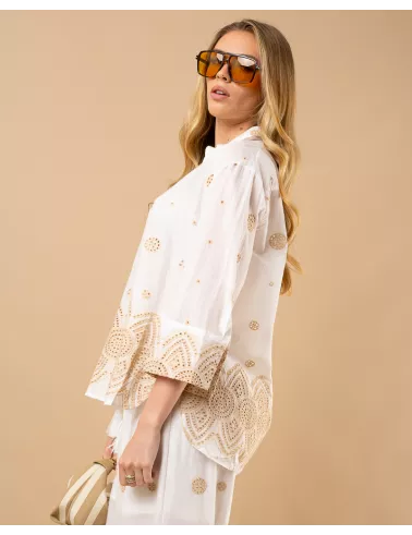 Chemise brodée