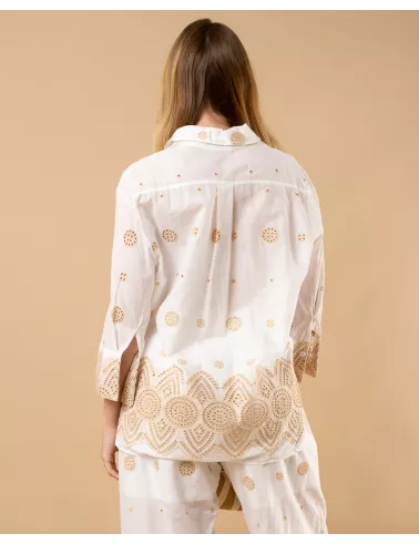 Chemise brodée