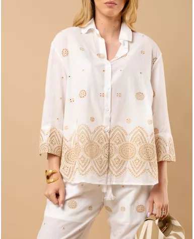 Chemise brodée