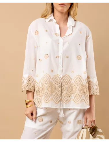 Chemise brodée