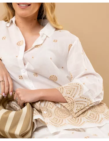 Chemise brodée