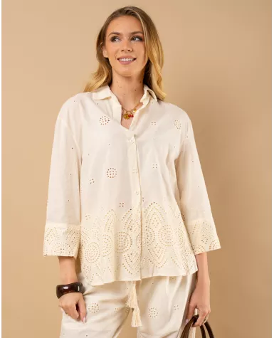 Chemise brodée