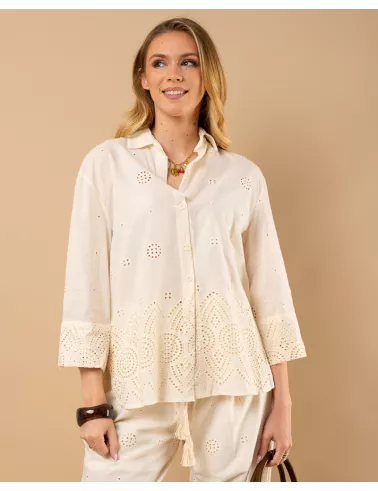 Chemise brodée