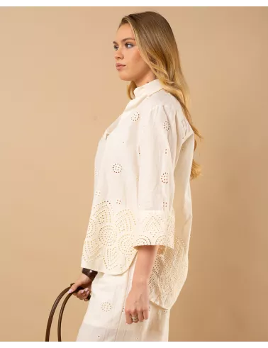 Chemise brodée