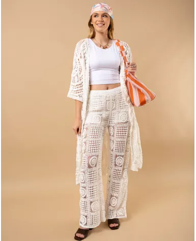 Pantalon macramé