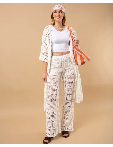 Pantalon macramé