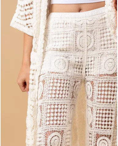 Pantalon macramé