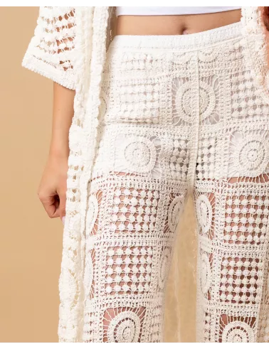 Pantalon macramé