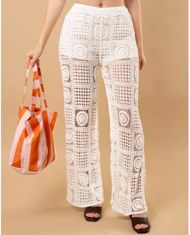 Pantalon macramé