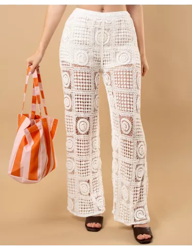 Pantalon macramé