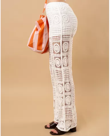 Pantalon macramé