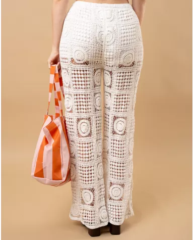 Pantalon macramé