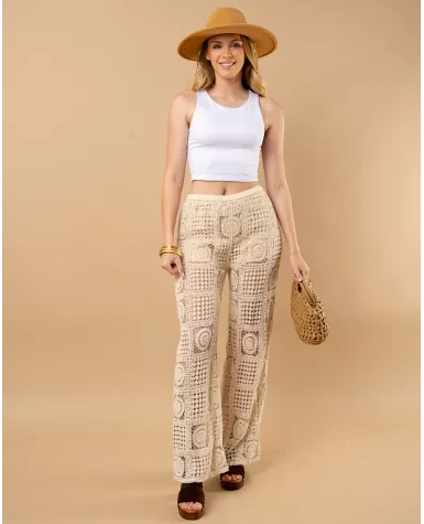 Pantalon macramé