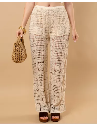Pantalon macramé