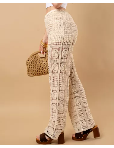 Pantalon macramé
