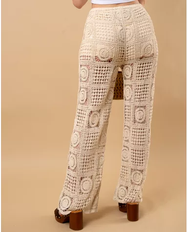 Pantalon macramé