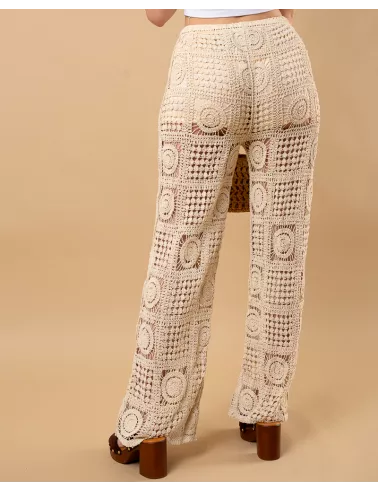 Pantalon macramé