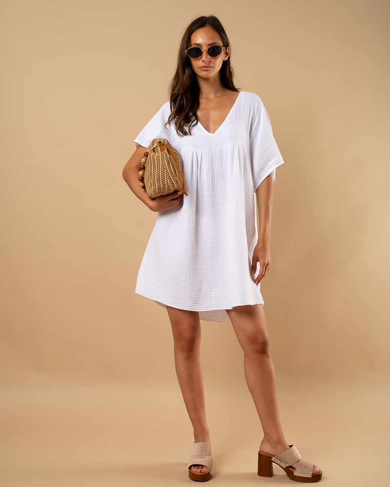Robe gaze coton