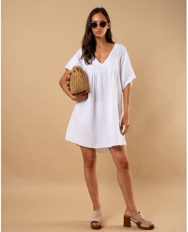 Robe gaze coton