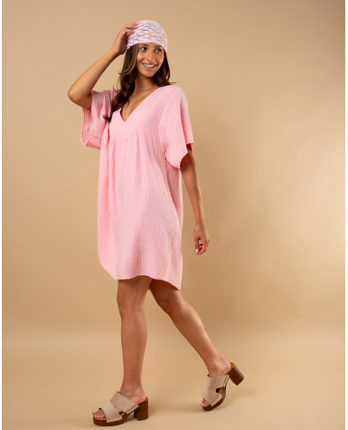 Robe gaze coton