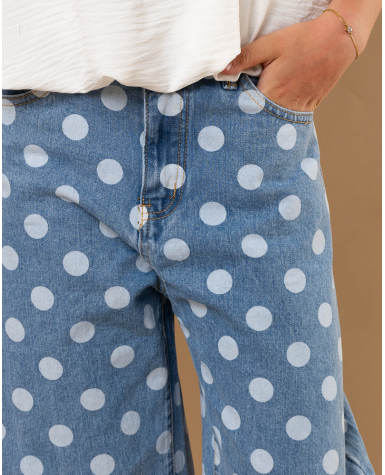 Jean balloon pois