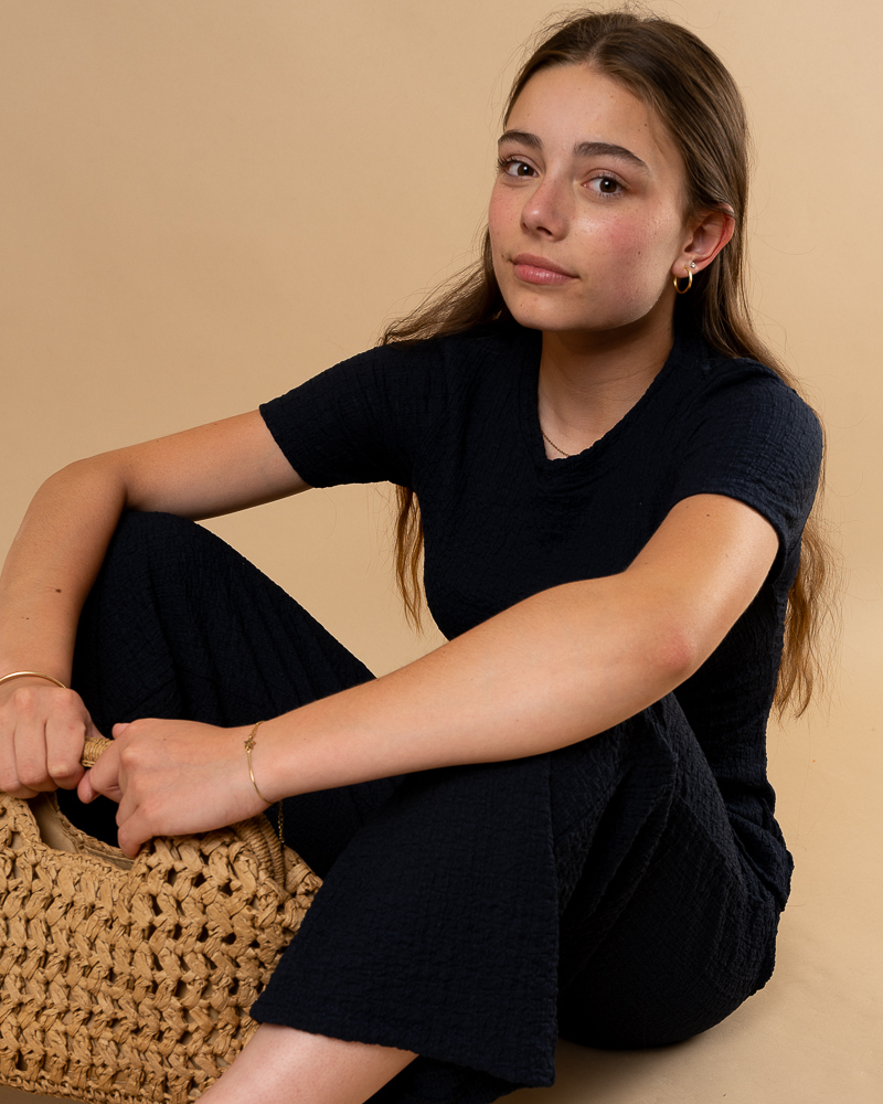 T-shirt gaufré
