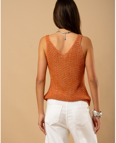 Débardeur maille lurex