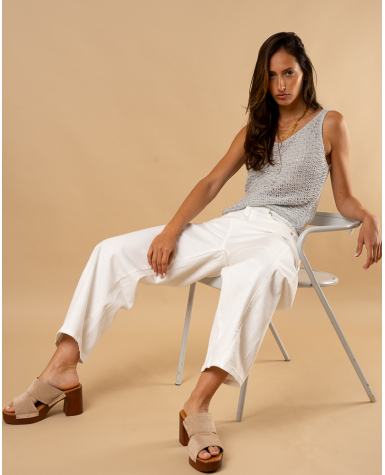 Débardeur maille lurex
