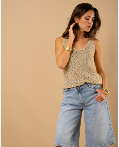 Débardeur maille lurex