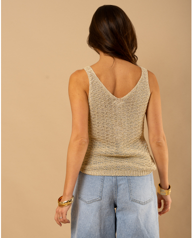 Débardeur maille lurex