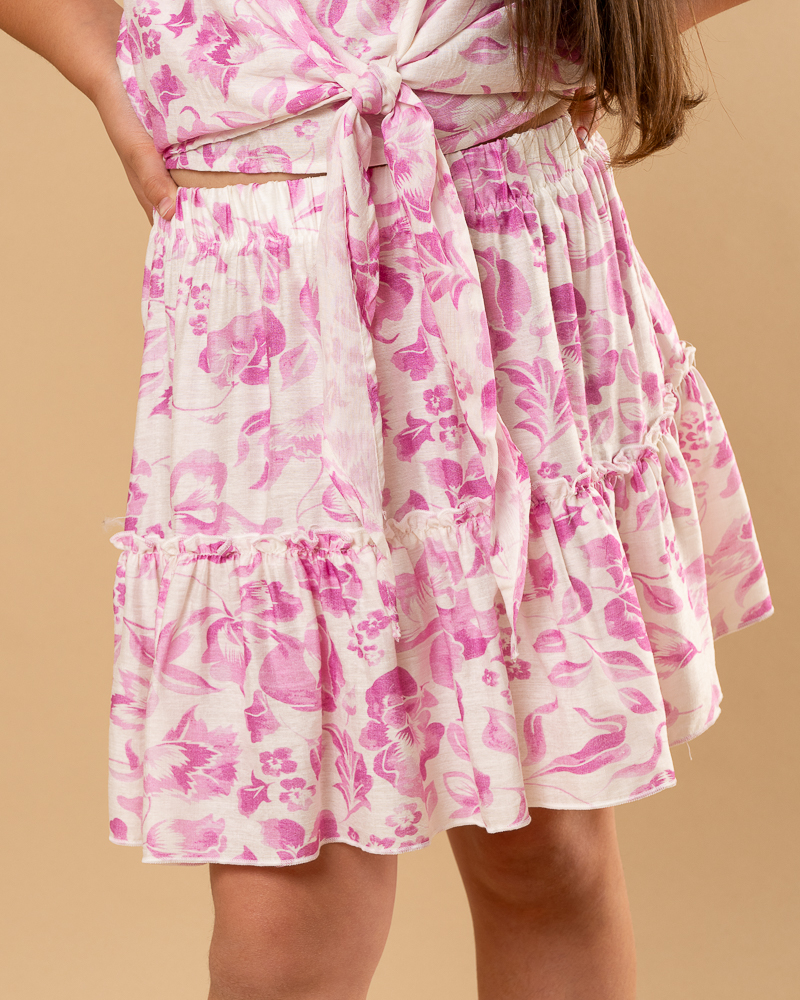 Jupe fleurs