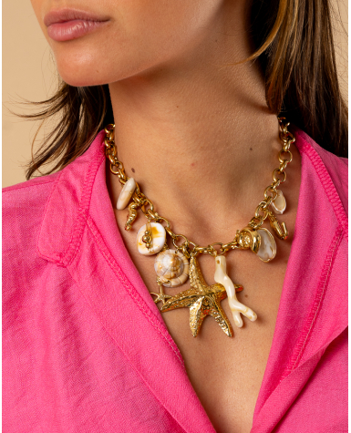 Collier breloques étoile