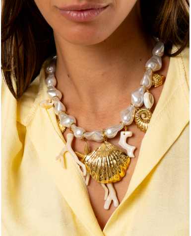 Collier Perles mer