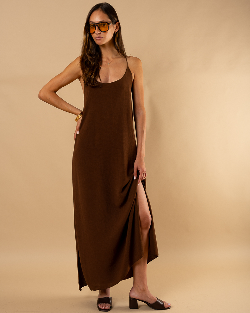 Robe longue bretelles