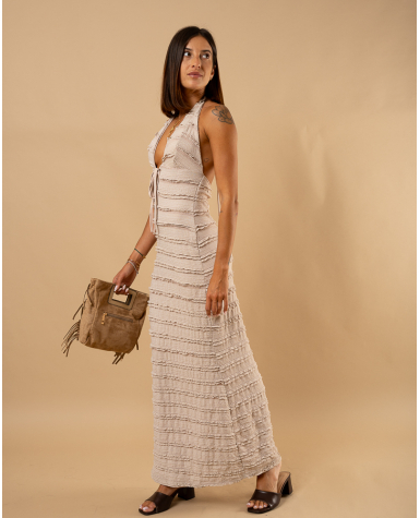 Robe dos nu gaufre