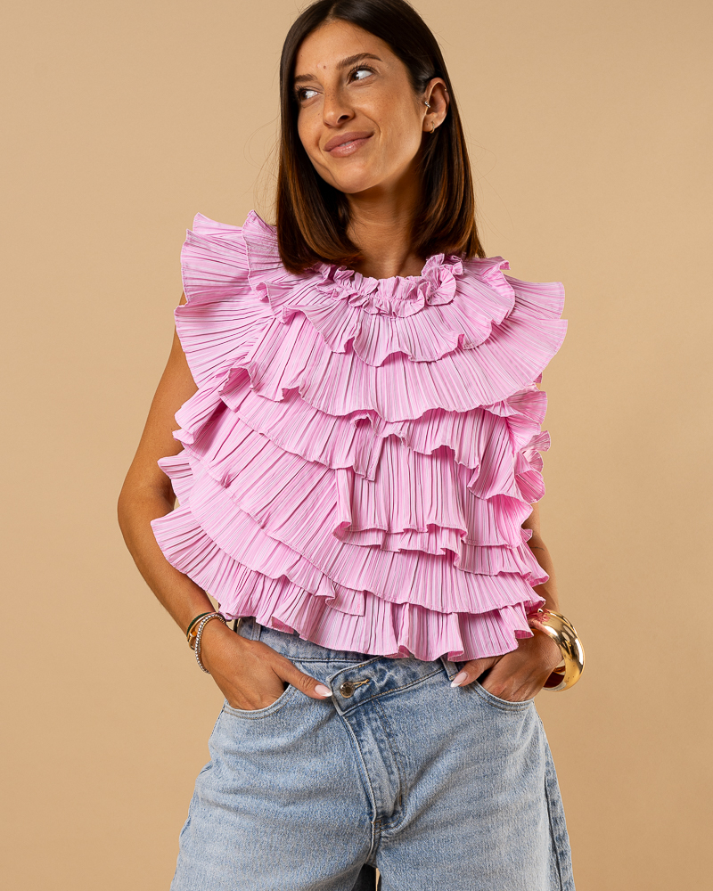 Top froufrou rayé Top froufrou rayé