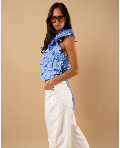 Top froufrou rayé Top froufrou rayé