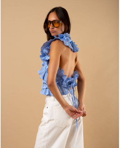 Top froufrou rayé Top froufrou rayé