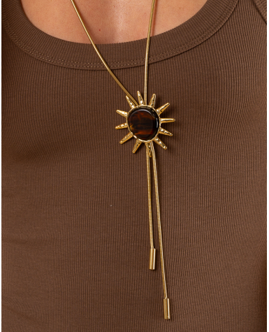 Collier long soleil