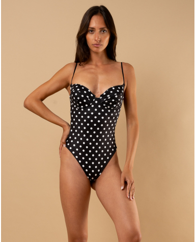 Maillot pois une pièce