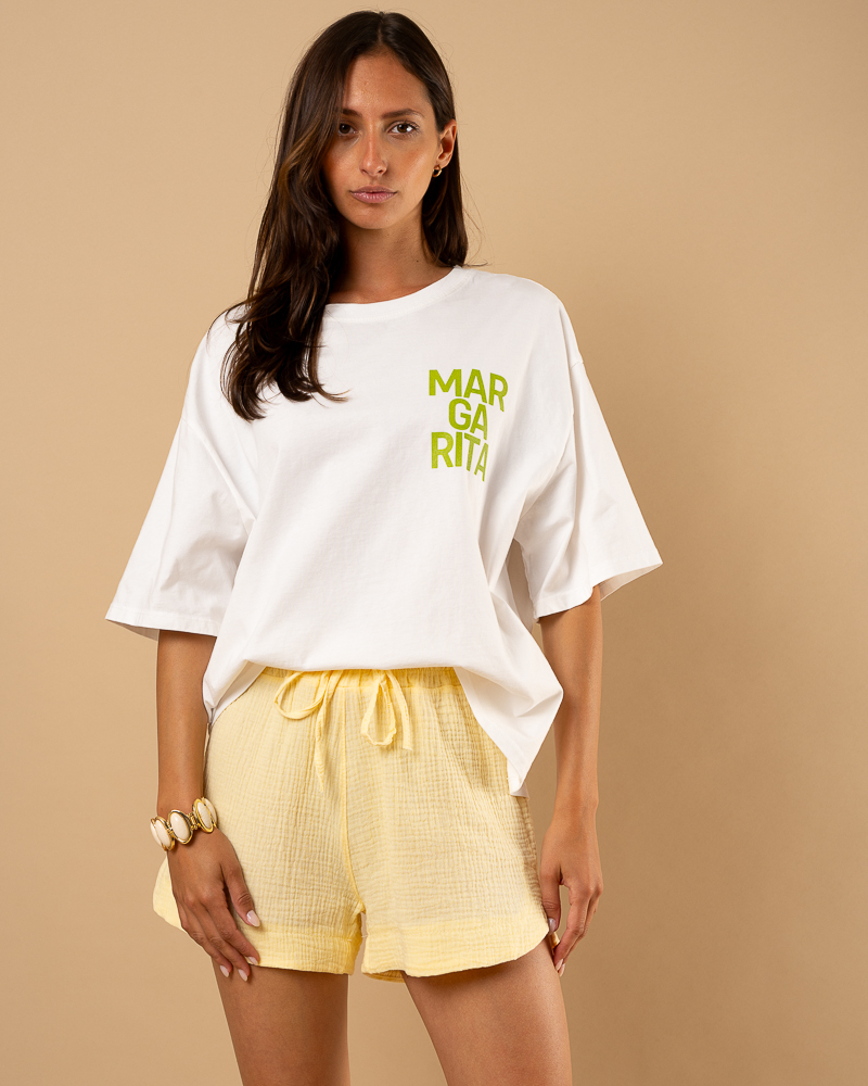 Short gaze de coton