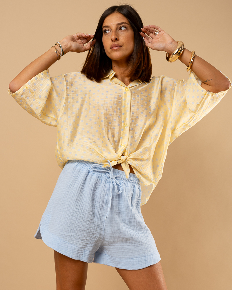 Short gaze de coton
