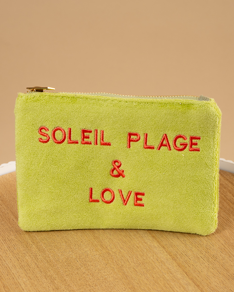 Pochette éponge message