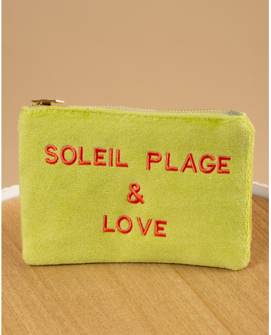 Pochette éponge message Pochette éponge message