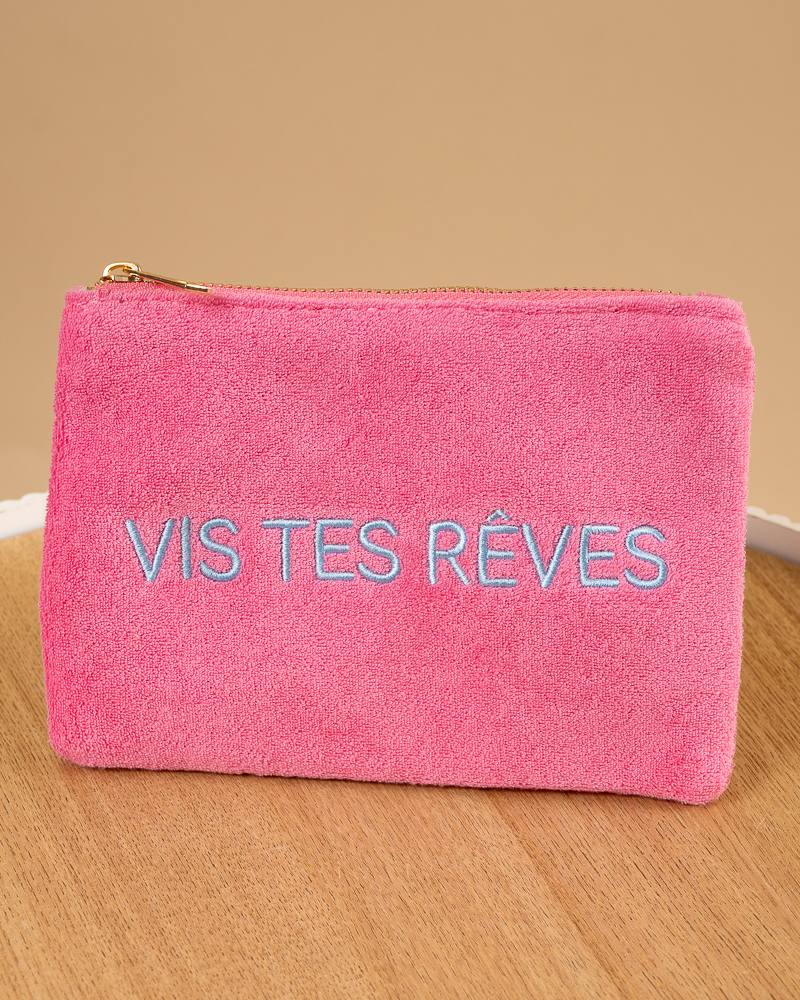 Pochette éponge message