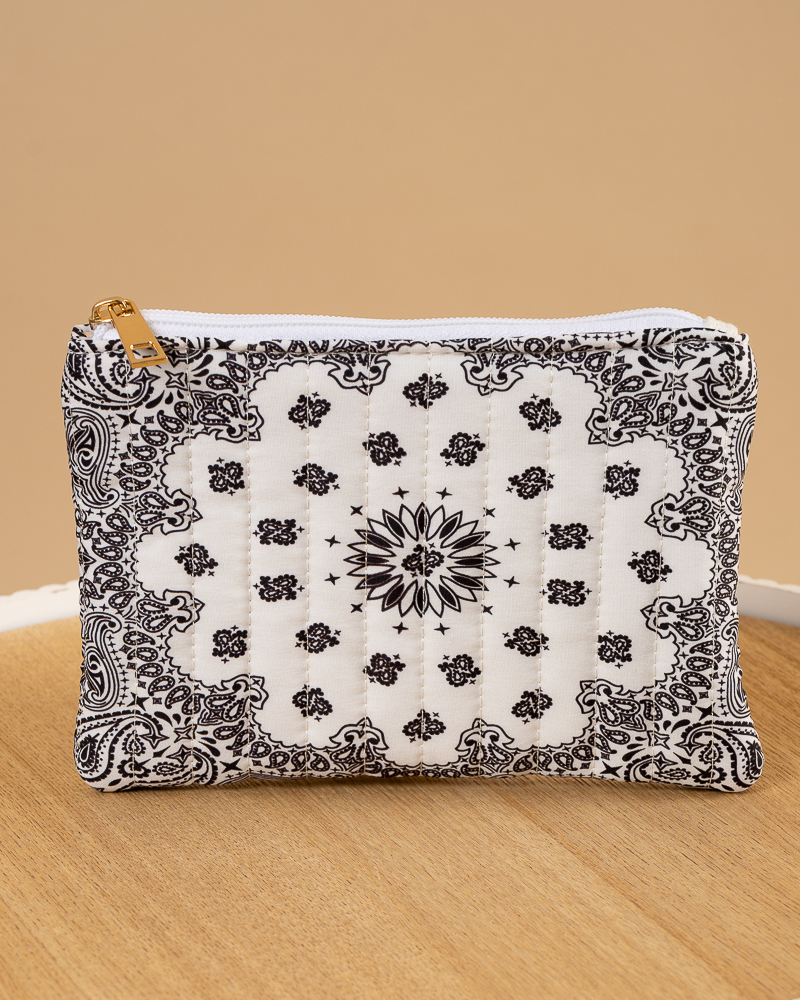 Pochette matelassée bandana