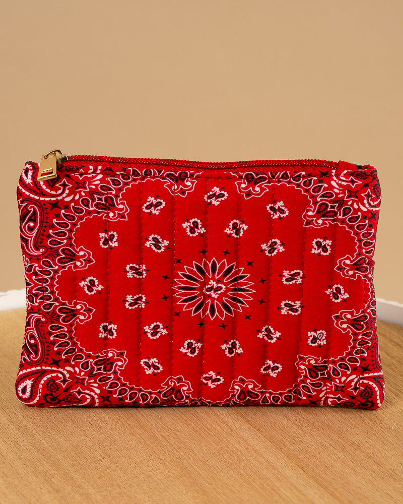 Pochette matelassée bandana